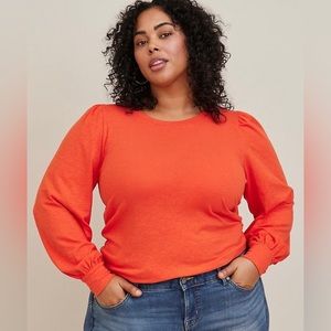 Torrid Long Sleeve Puff Sleeve Top 1X